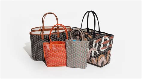 goyard tote bag colors|inside goyard tote.